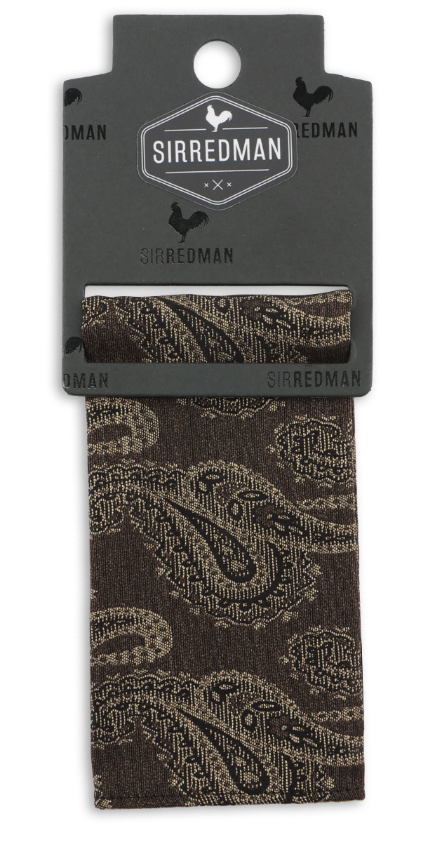 pocket square Paddy Paisley brown - 2