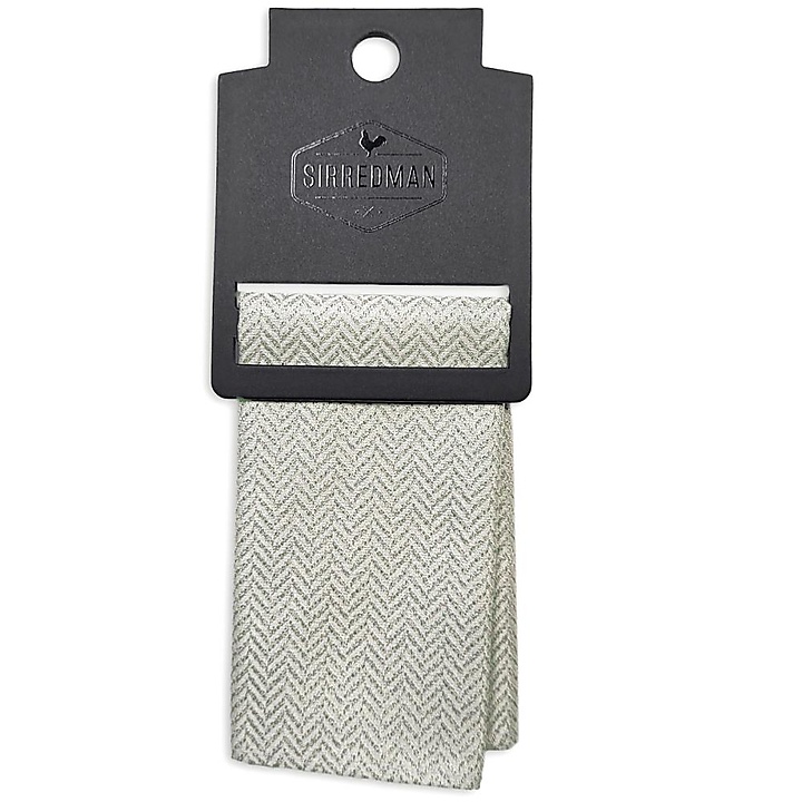 pocket square Pearl Herringbone
