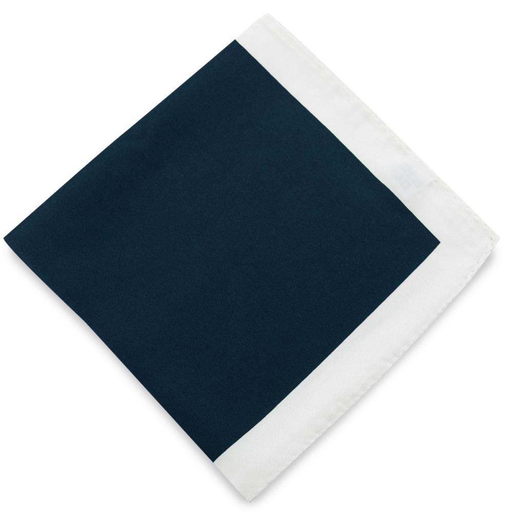 Pocket square plain dark blue - 1