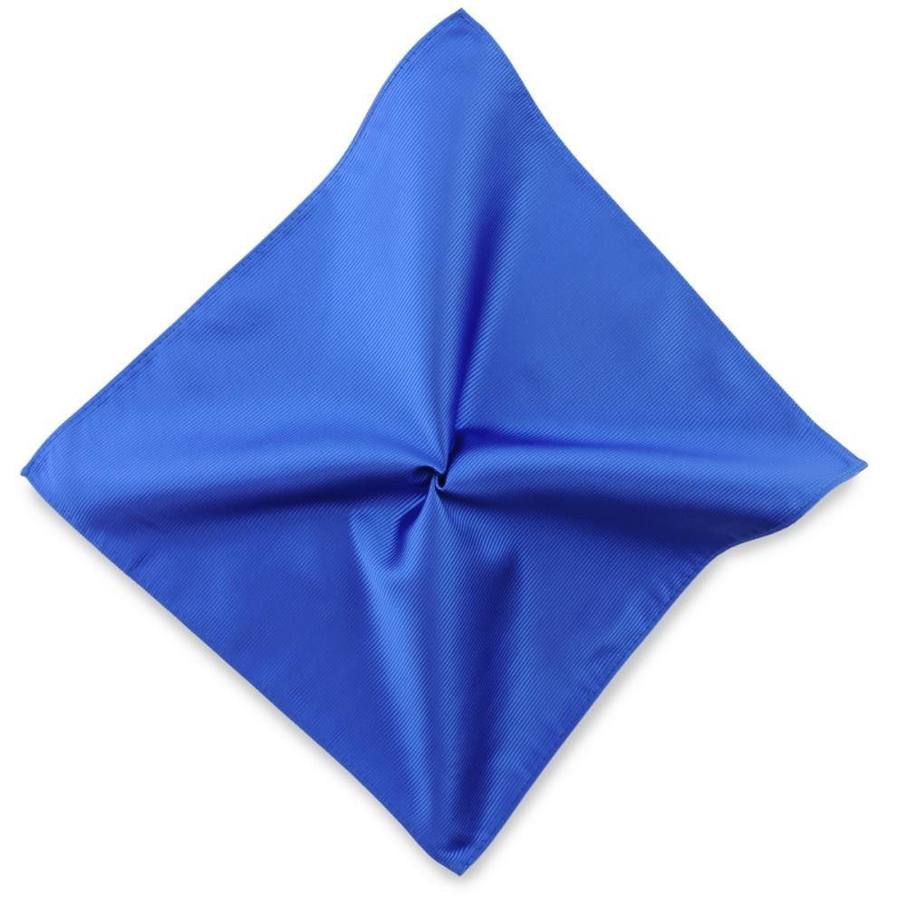 pocket square royal blue repp - 1