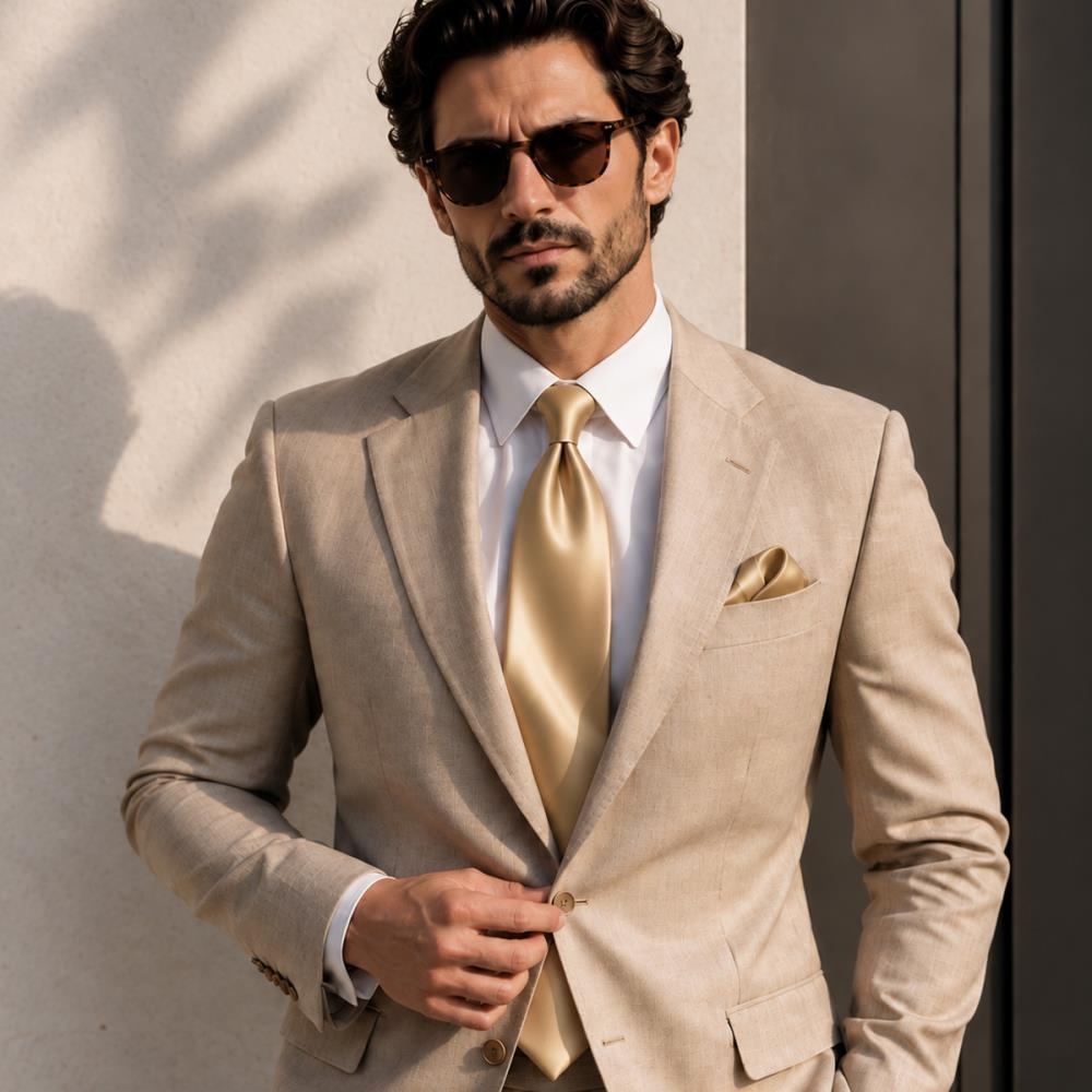 pocket square Satin Grace Blush - 1