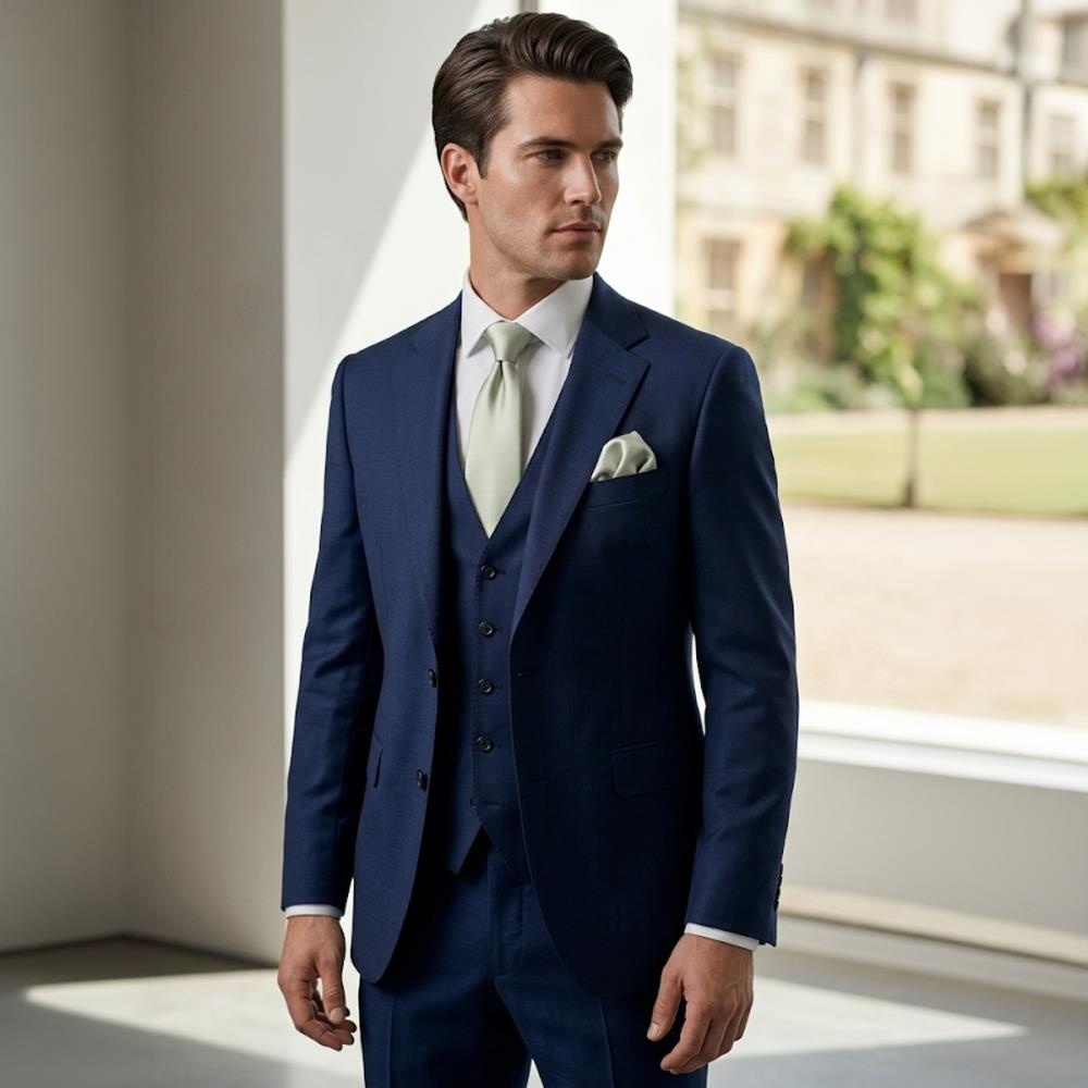 pocket square Satin Grace Sage - 2