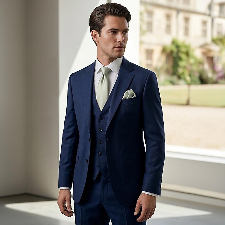 pocket square Satin Grace Sage