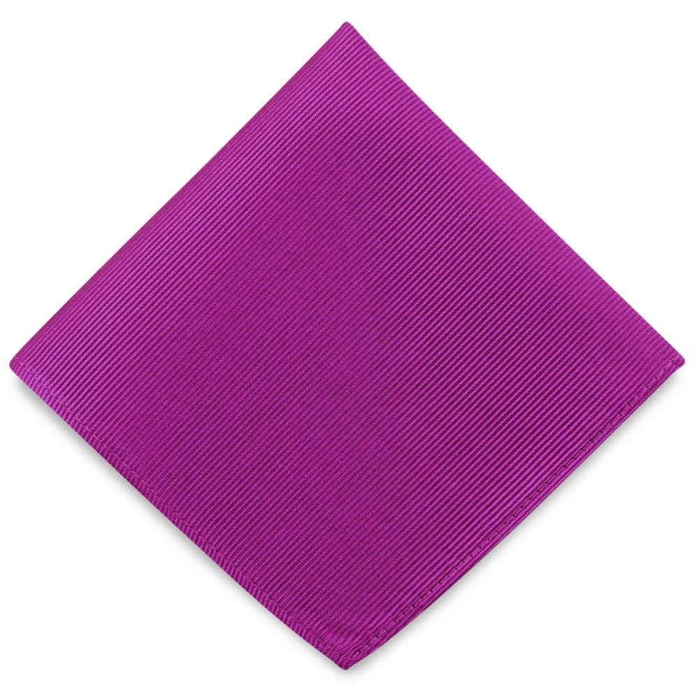 pocket square silk repp fuchsia - 2