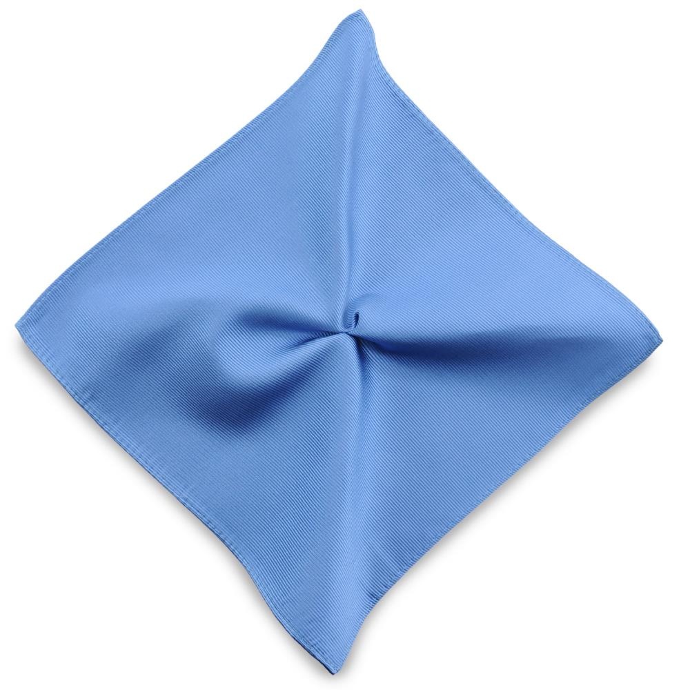 Pocket square silk repp ice blue - 1