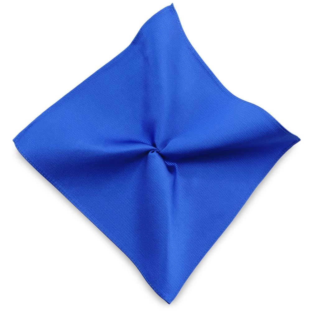 pocket square silk repp royal blue - 1