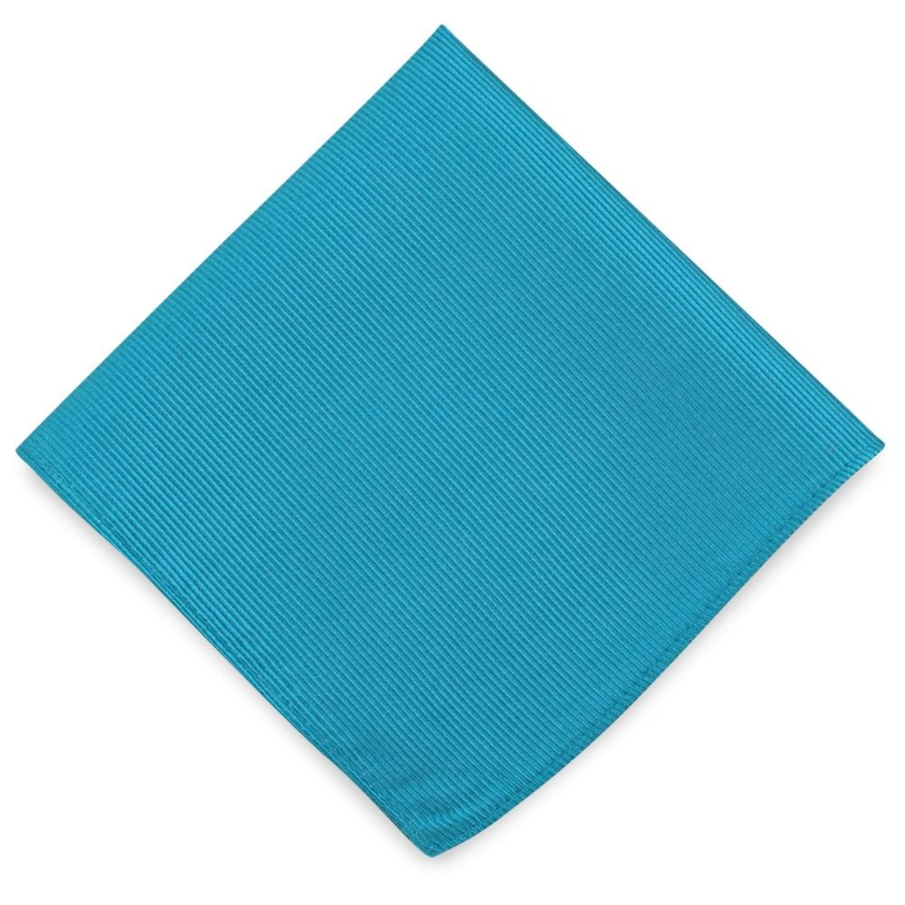 pocket square silk repp turquoise - 2