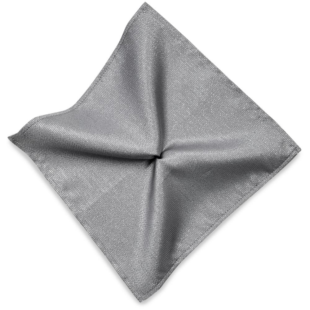 pocket square silver lurex - 1