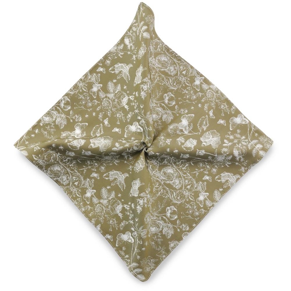 pocket square Sposo Elegante verde olivia - 1