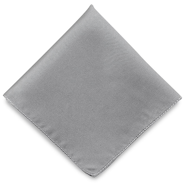 Pocket square Thomas Repp silver grey