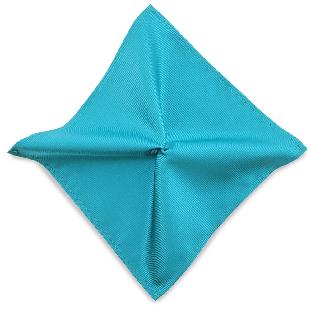 Pocket square turquoise repp - 1