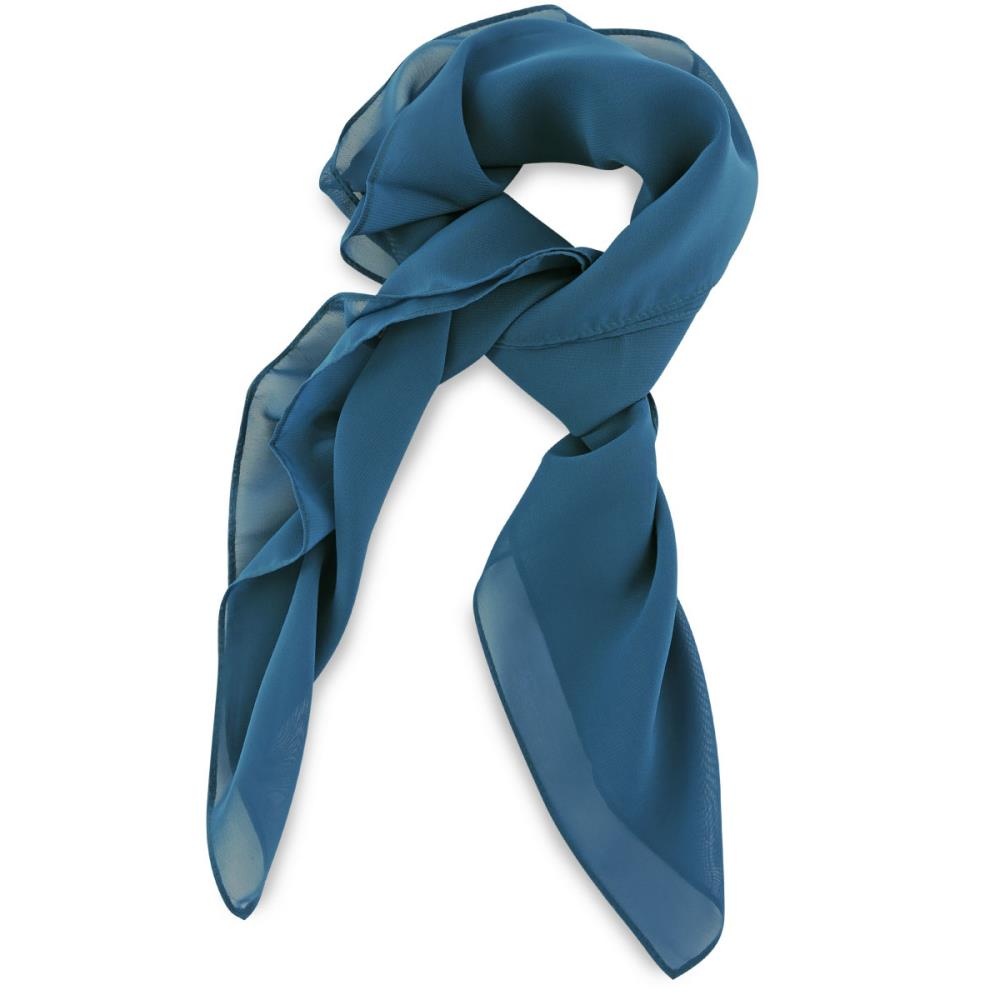 scarf antique blue square - 1