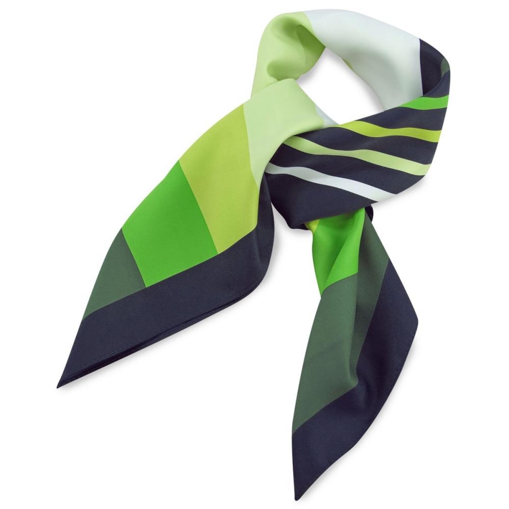Scarf green striped - 1