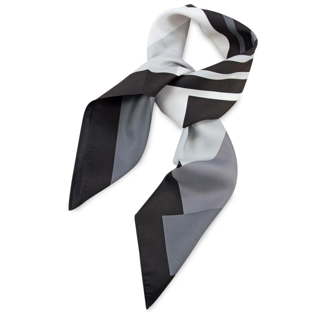 Scarf grey striped - 1