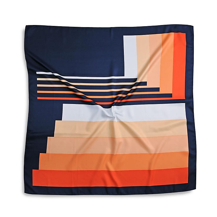Scarf orange striped
