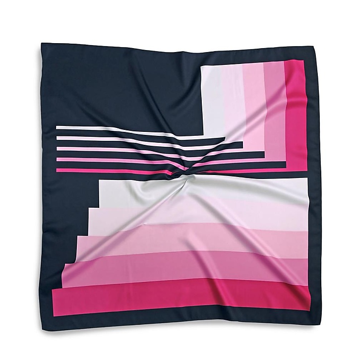 Scarf pink striped
