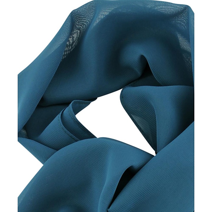 scarf plain antique blue rectangle