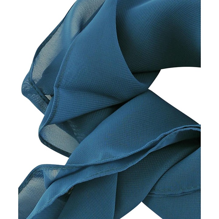 scarf plain antique blue square