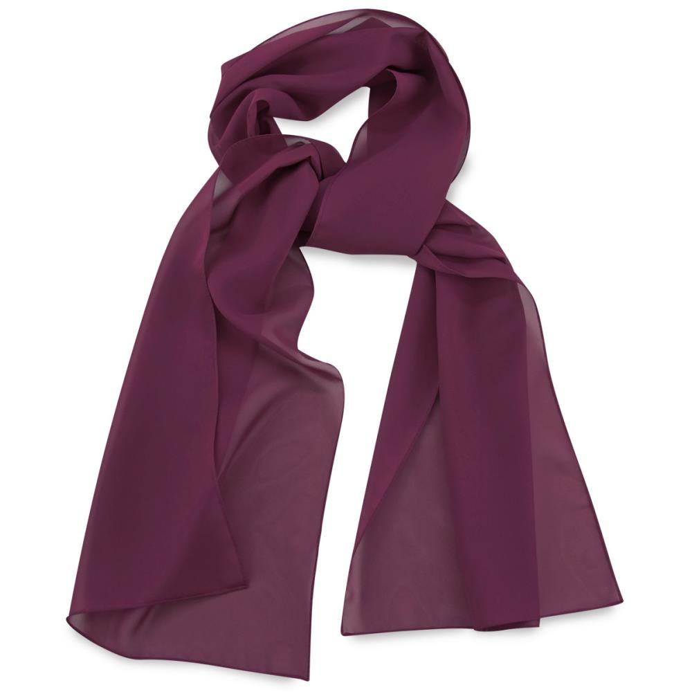scarf plain aubergine rectangle - 1