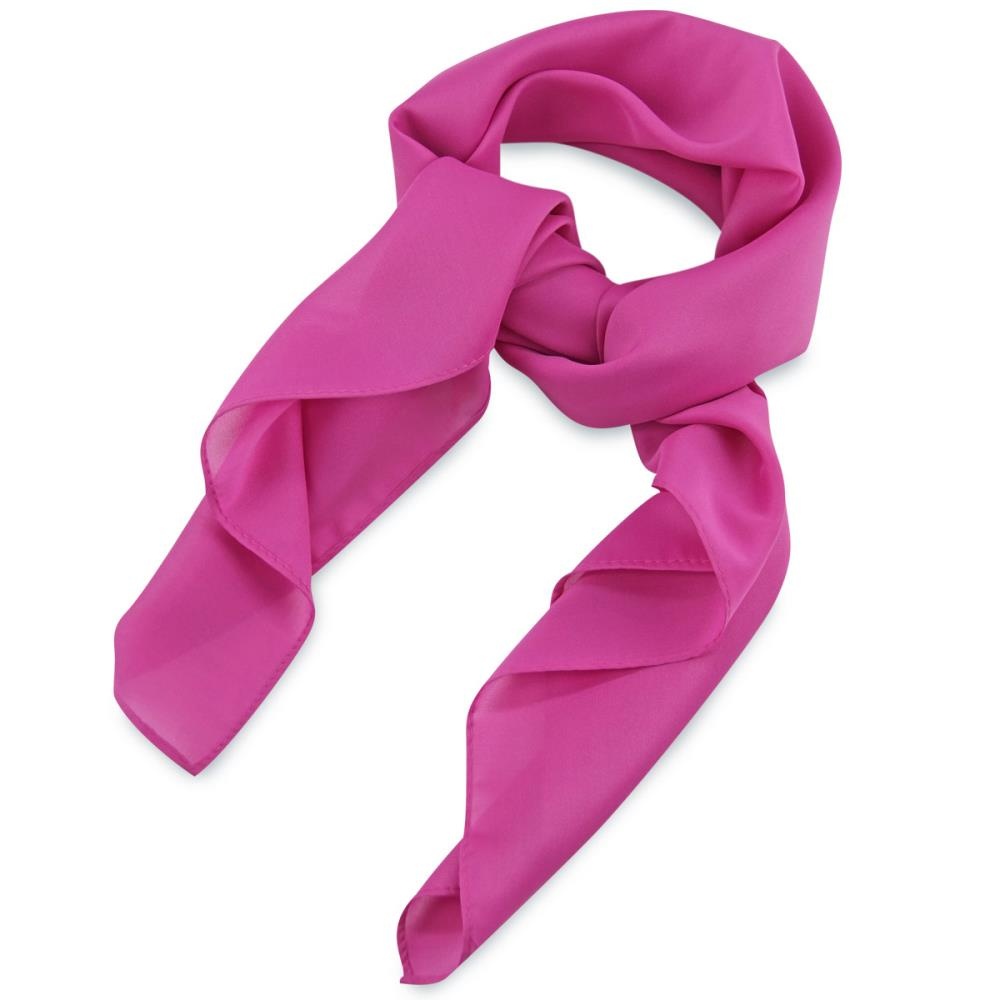scarf plain fuchsia square - 1