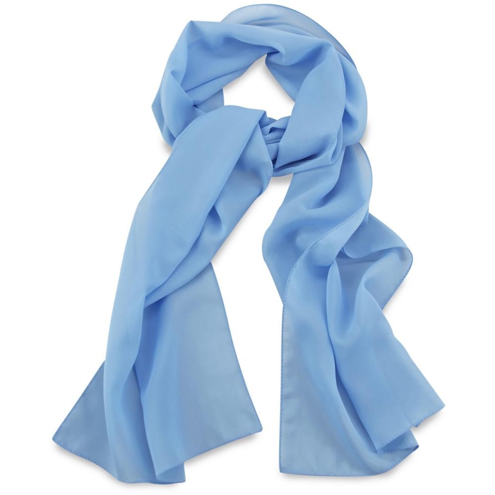scarf plain light blue rectangle - 1