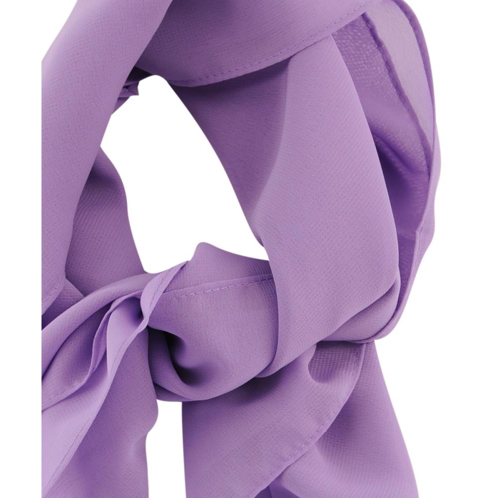 scarf plain lilac rectangle - 2