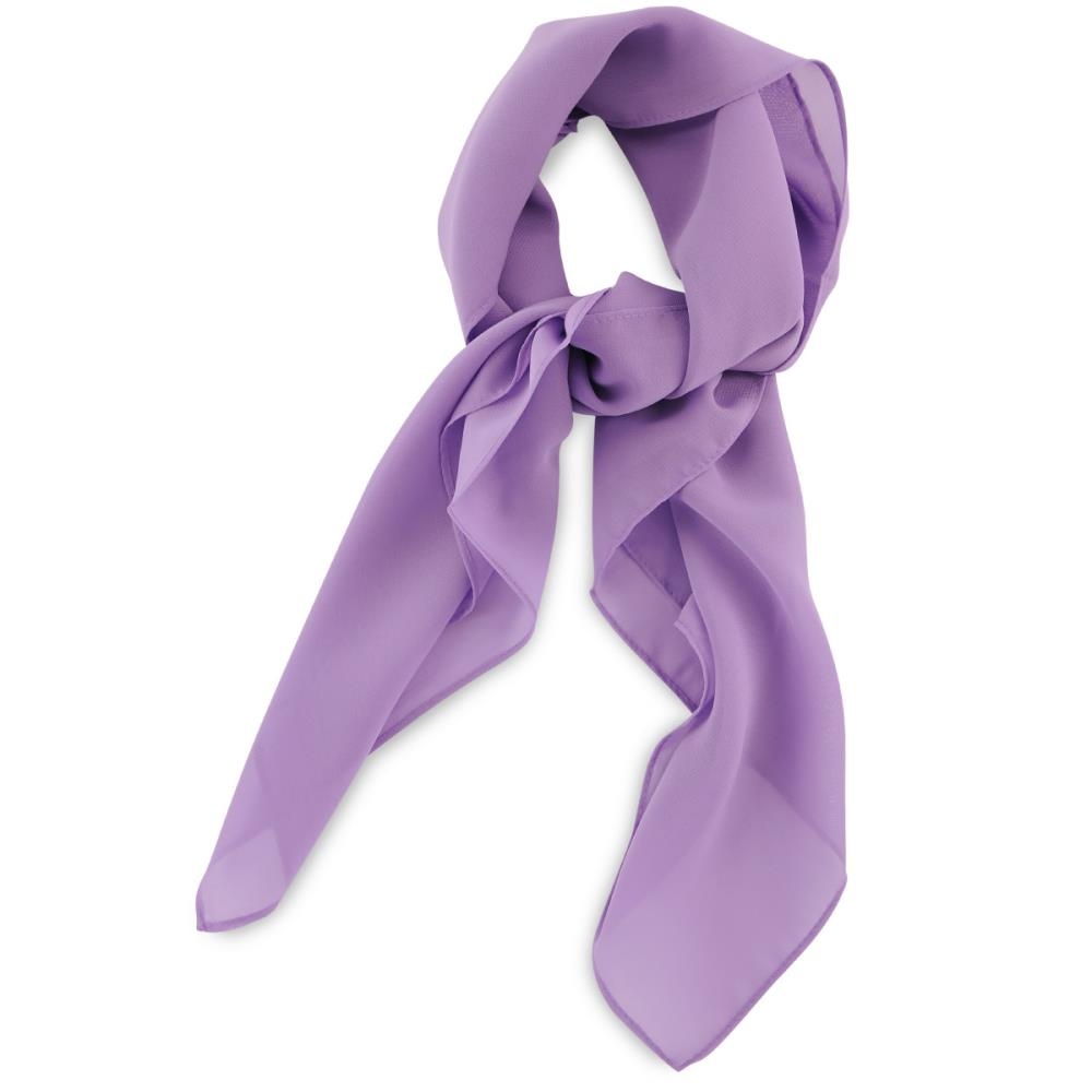 scarf plain lilac square - 1