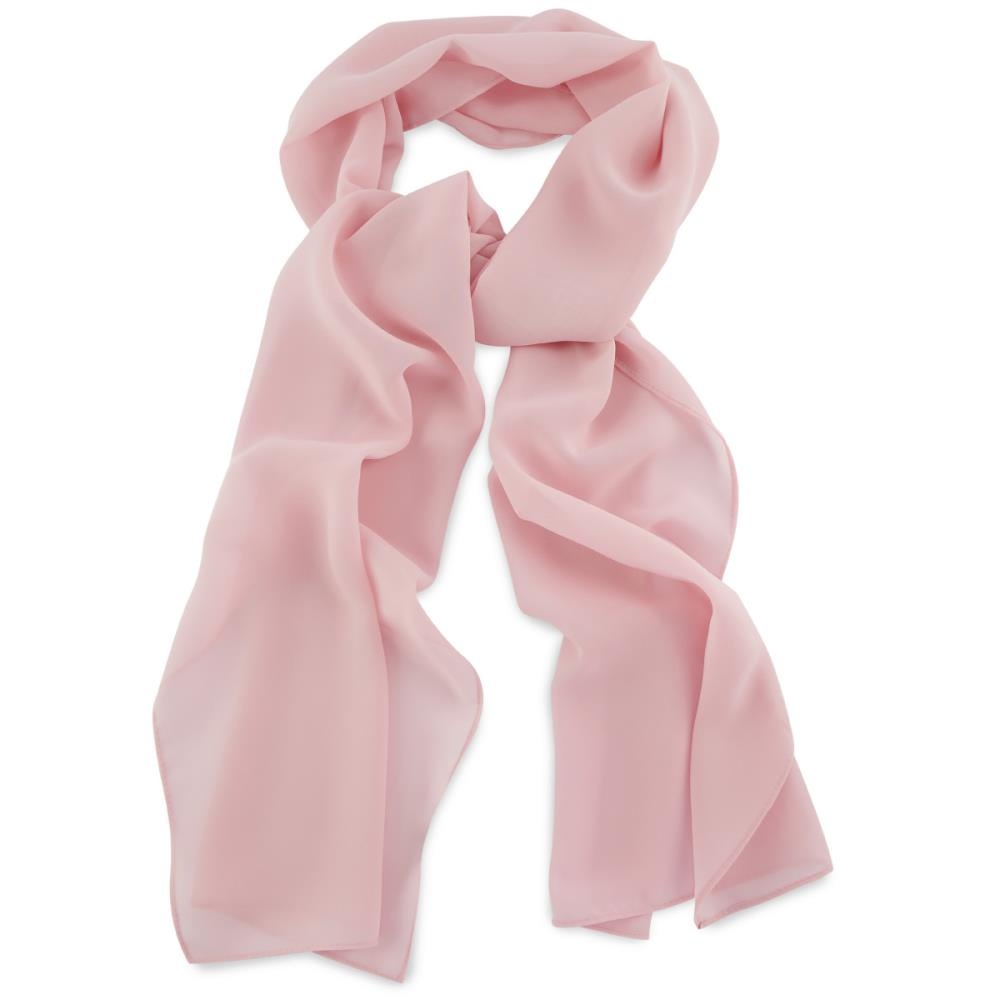 scarf plain misty pink rectangle - 1