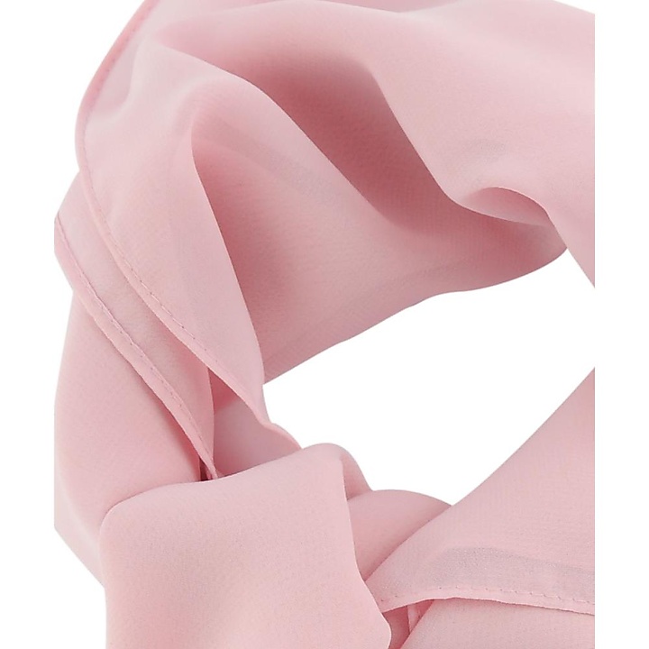 scarf plain misty pink square