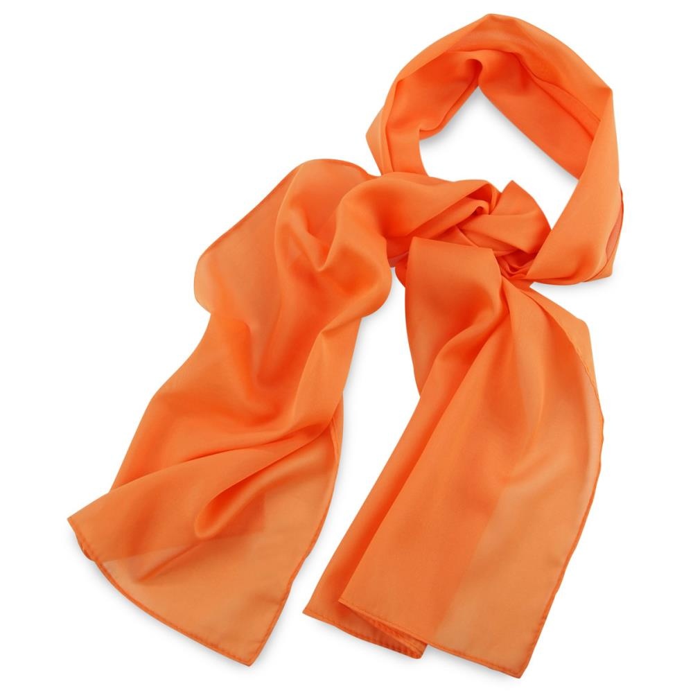 scarf plain orange rectangle - 1