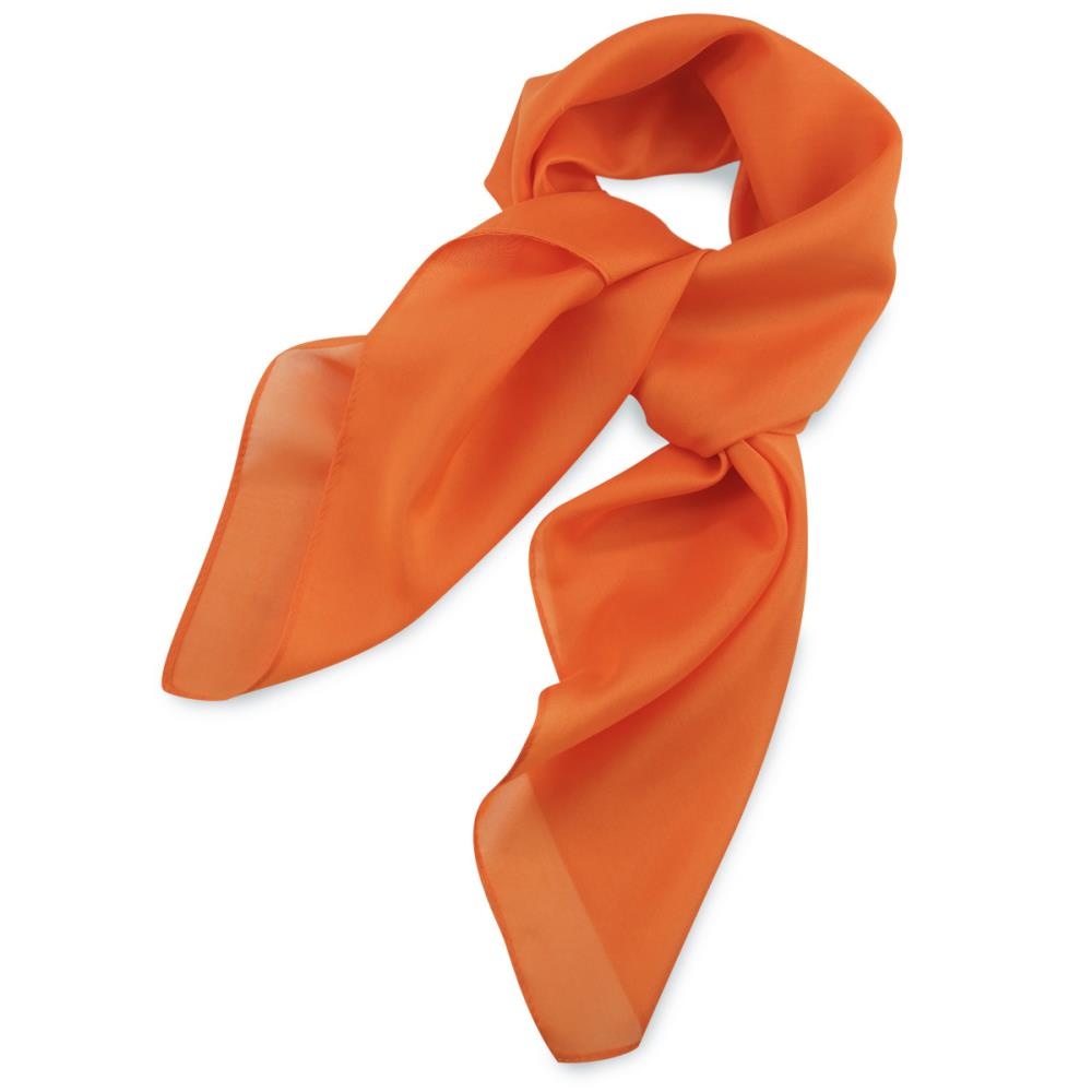 scarf plain orange square - 1