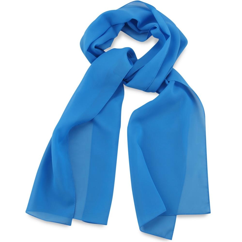 scarf plain process blue rectangle - 1