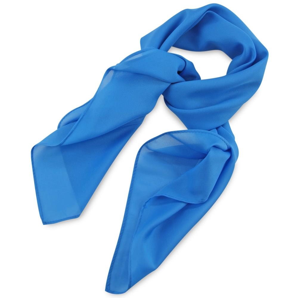 scarf plain process blue square - 1