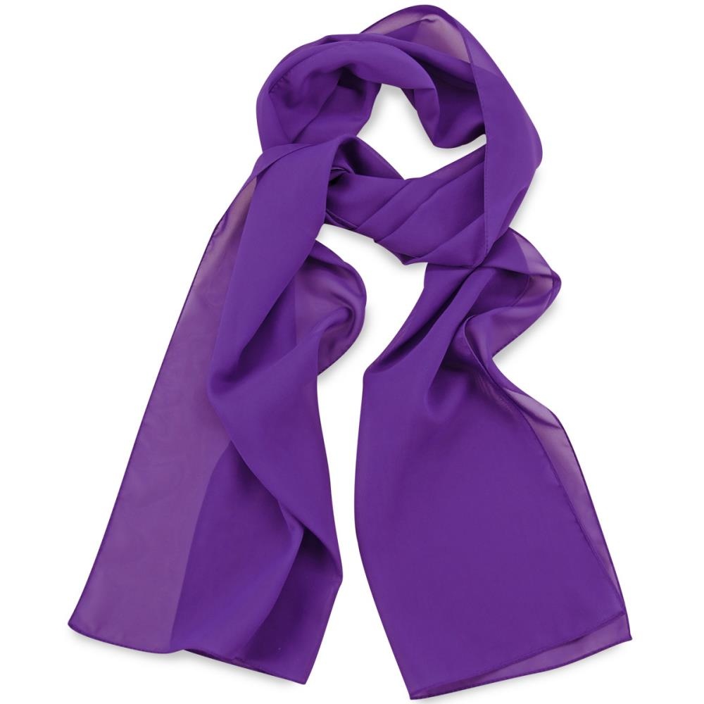 scarf plain purple rectangle - 1