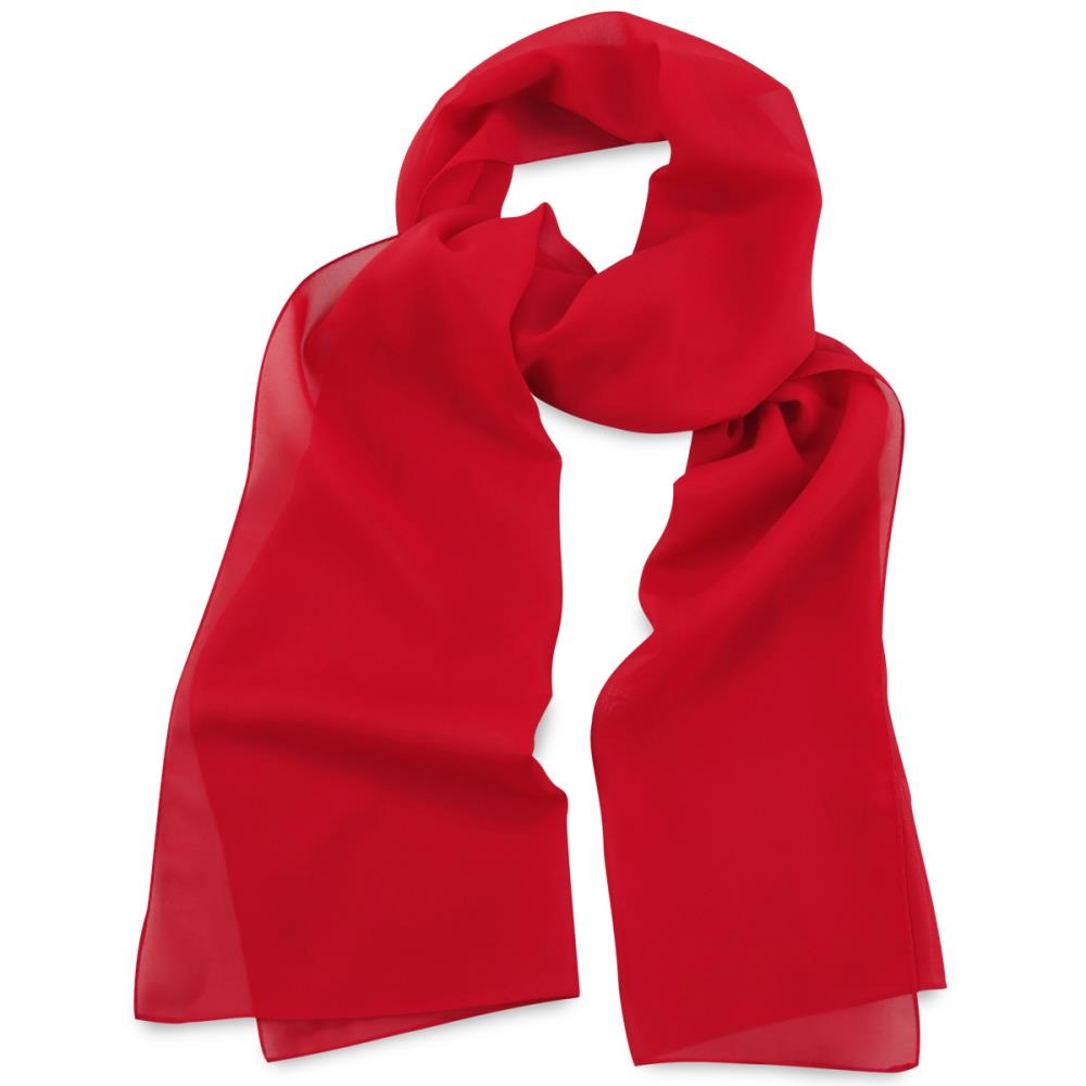 scarf plain red rectangle - 1