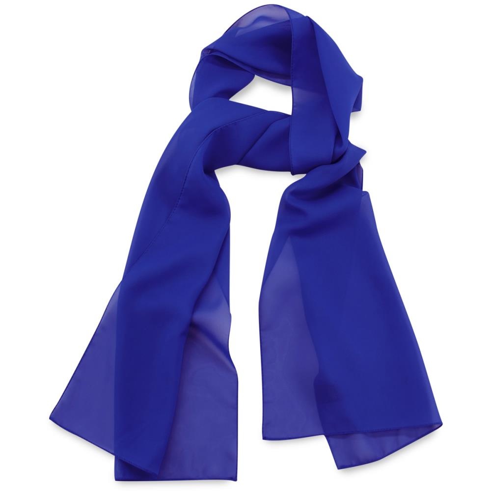 scarf plain royal blue rectangle - 1