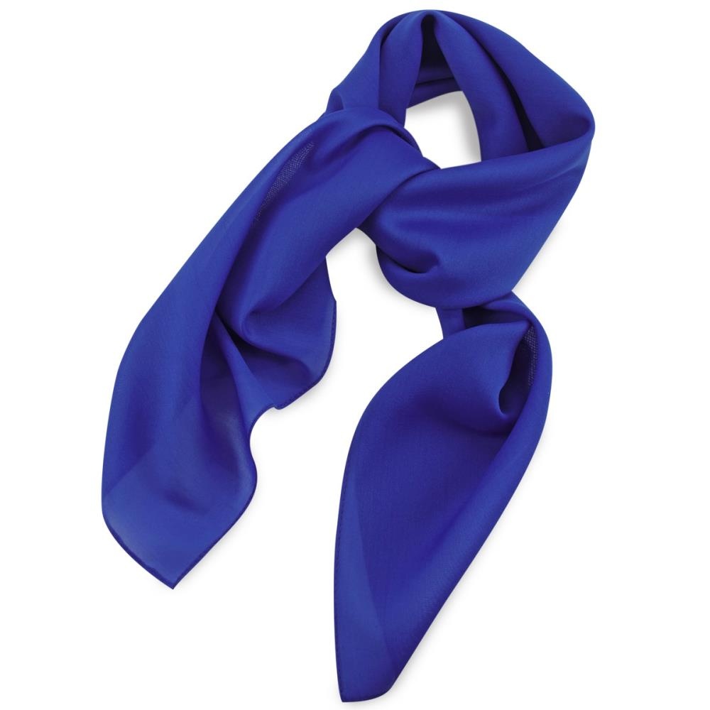 scarf plain royal blue square - 1