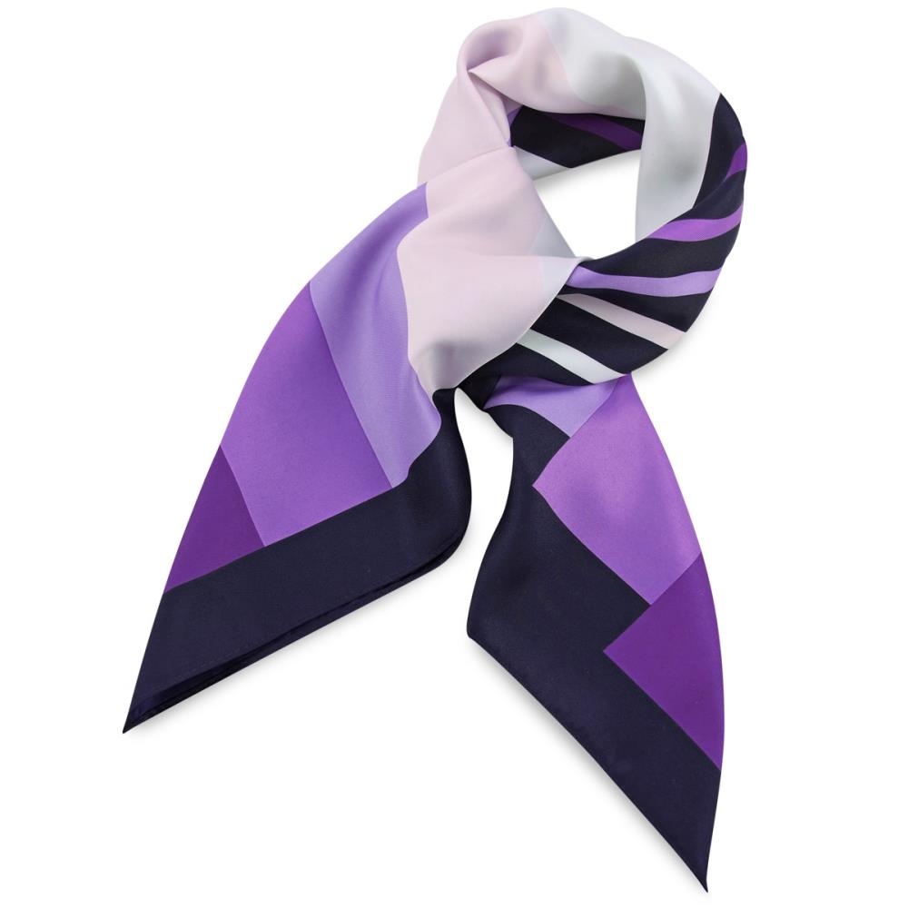 Scarf purple striped - 1