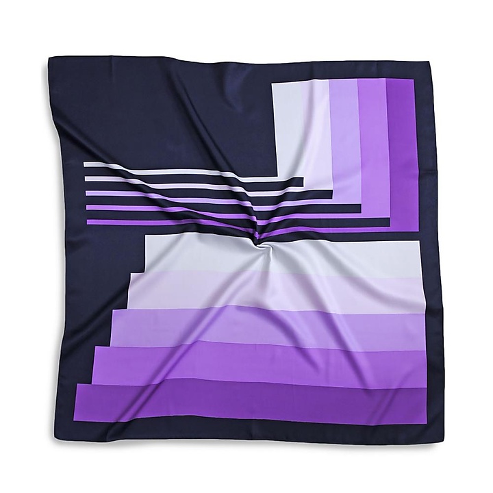 Scarf purple striped
