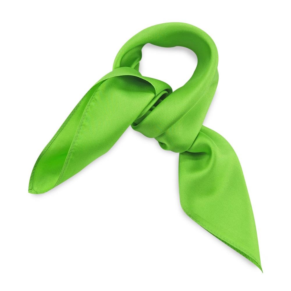 Scarf silk apple green - 1