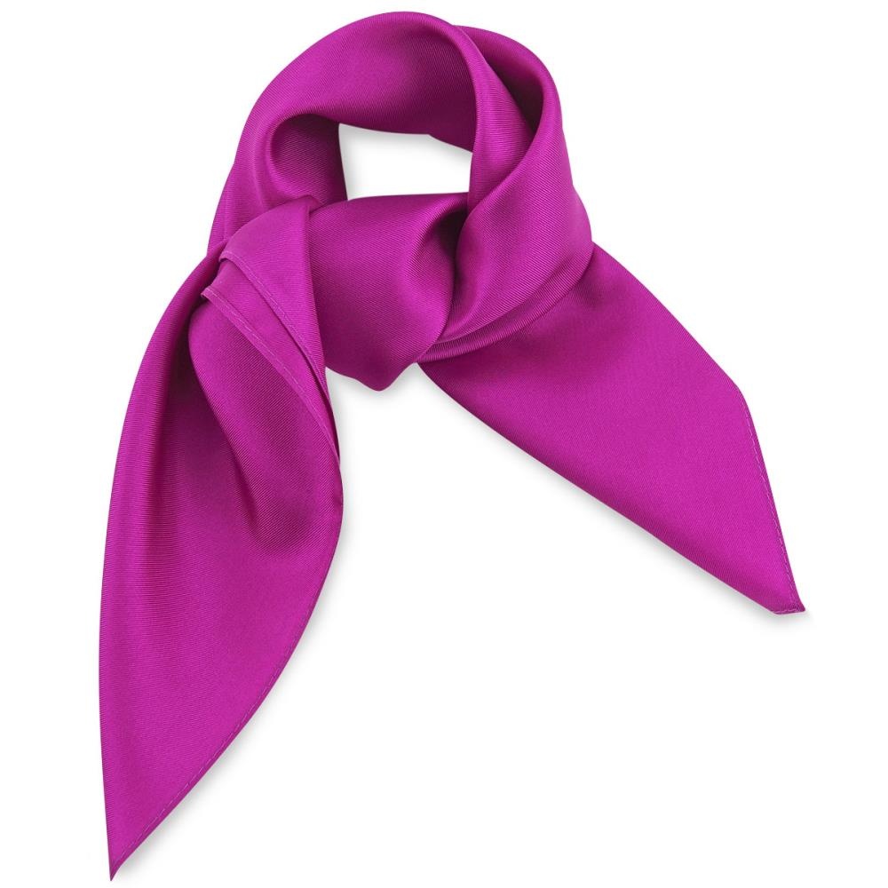 Scarf silk fuchsia - 1