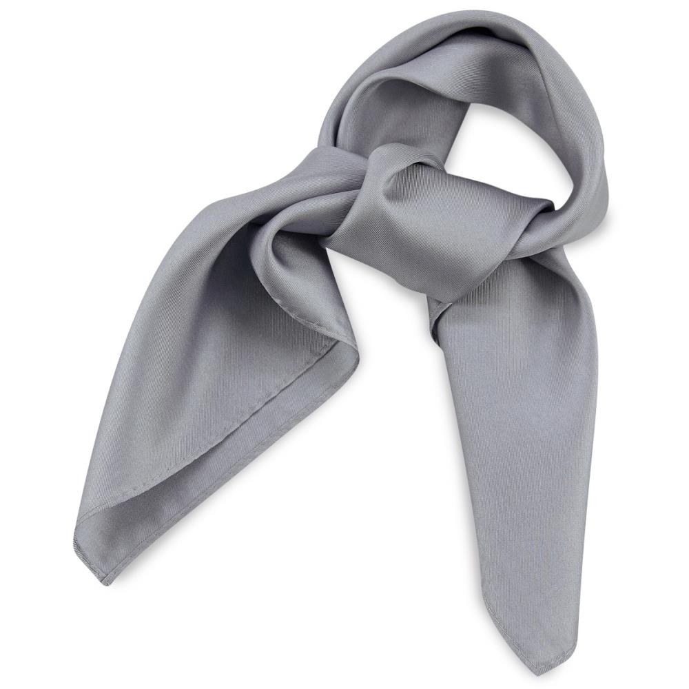 Scarf silk grey - 1