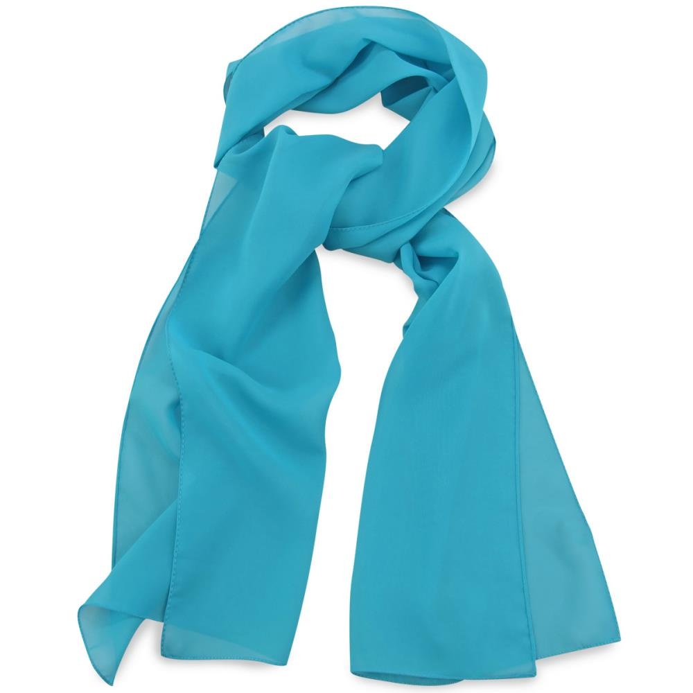Scarf uni turquoise - 1