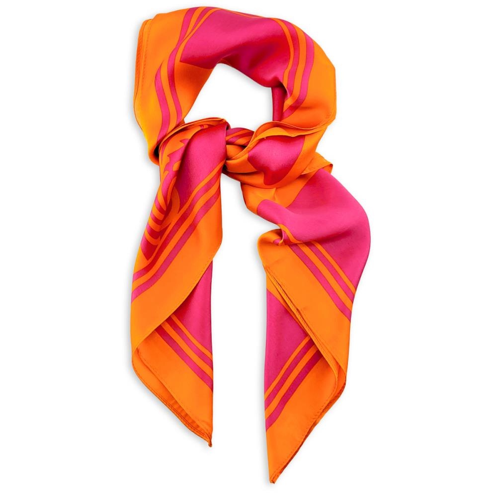 Scarf Viva Silk fuchsia orange - 1