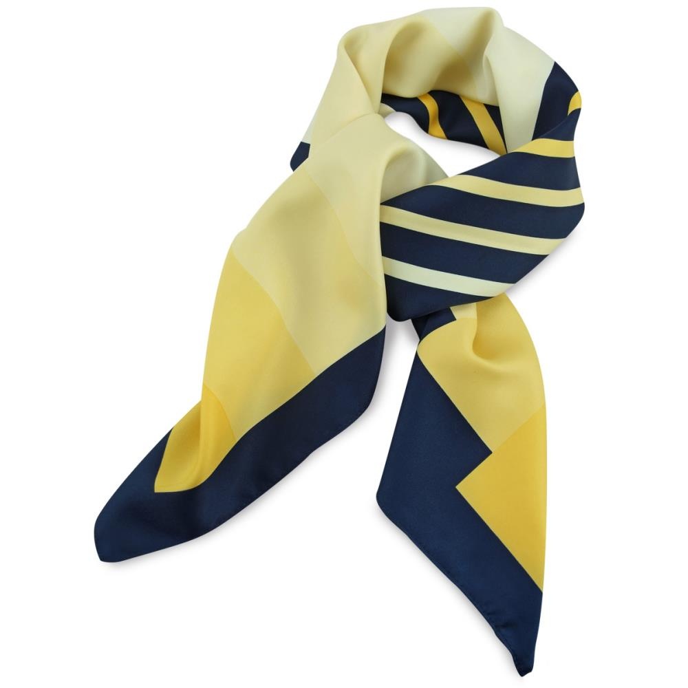 Scarf yellow / blue / white - 1