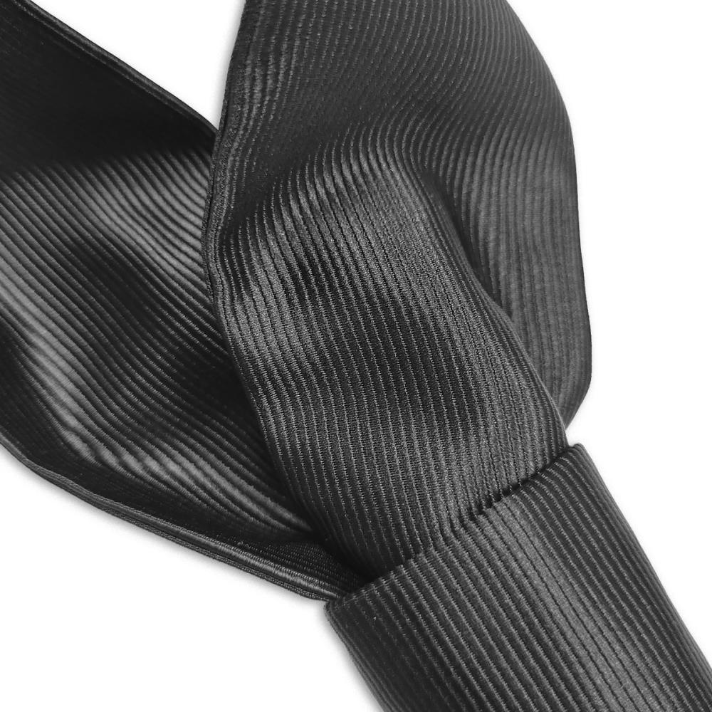 service tie black repp - 3