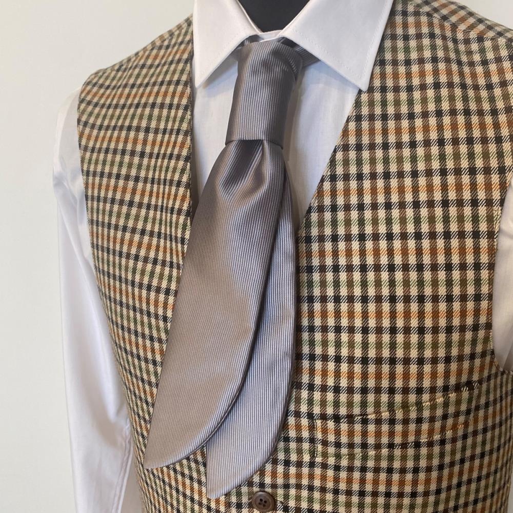 Service tie grey repp - 2