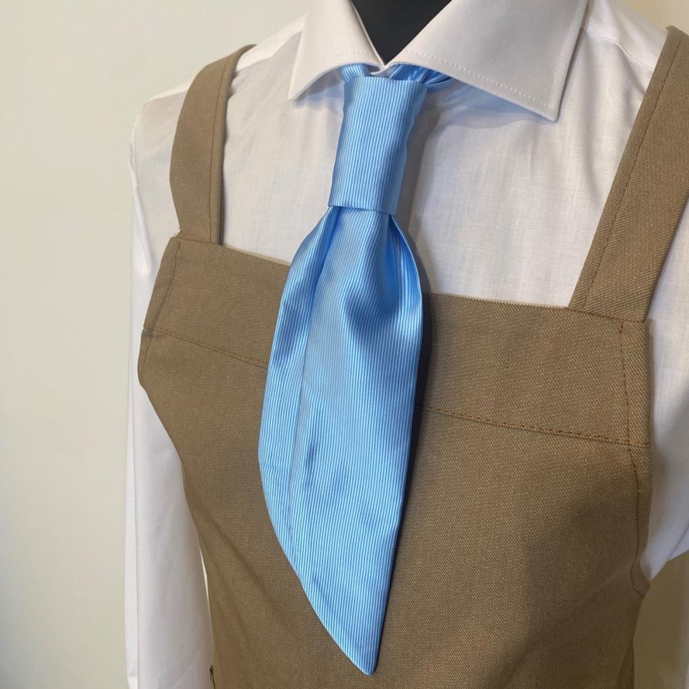 Service tie light blue repp - 2