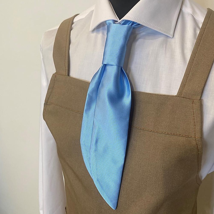 service tie light blue repp