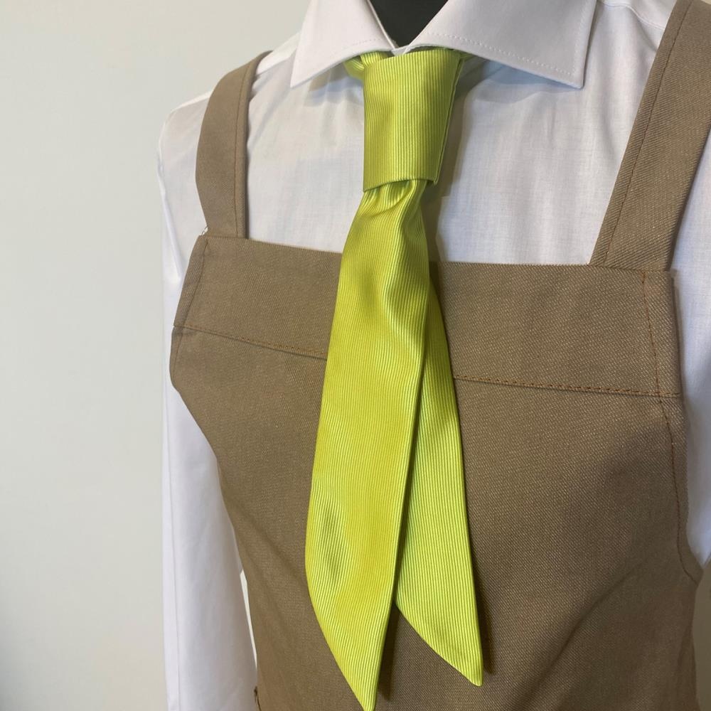 Service tie lime green repp - 2